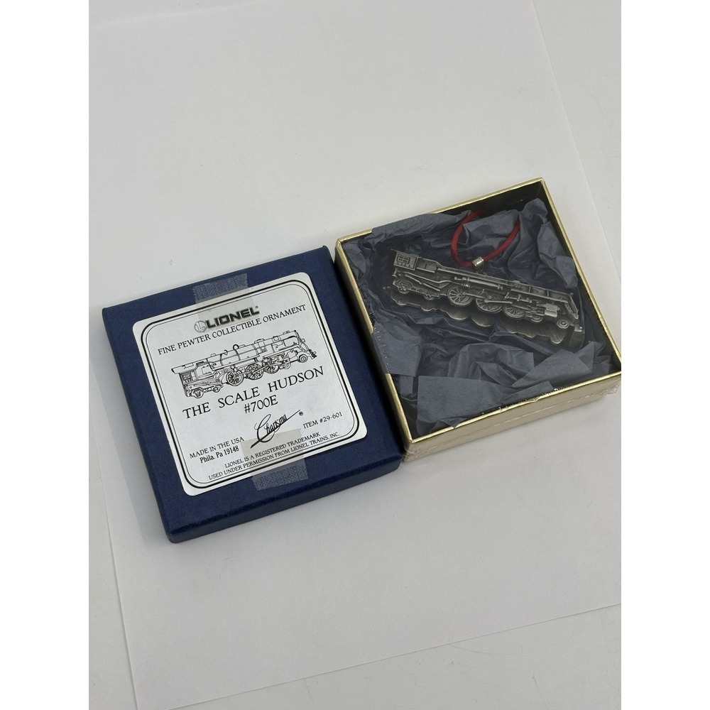 LIONEL SCALE HUDSON #700E Fine Pewter Ornament by Charisma Unopened